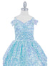 Girls Rainbow Sequin Off Shoulder Short Party Dress, Sizes 2-16 - SophiasStyle.com